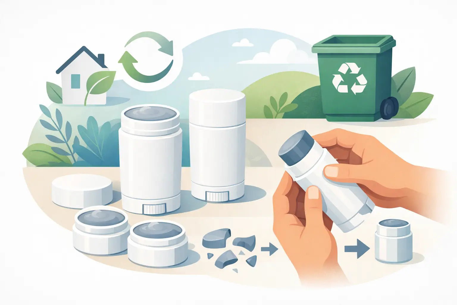 How to Recycle Deodorant Plastic Tubes at Home