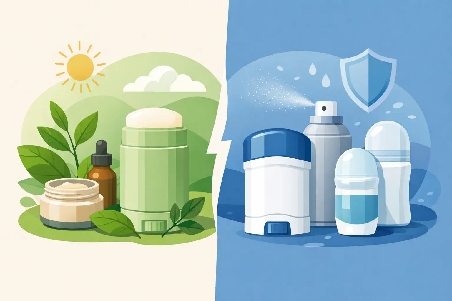 Natural Deodorant vs Antiperspirant