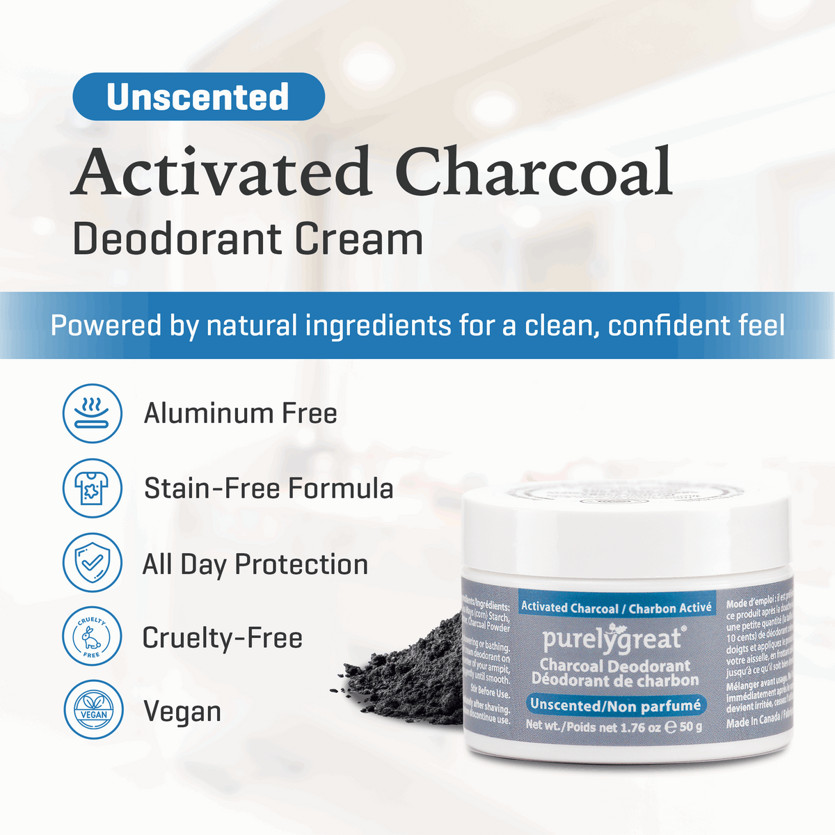 Unscented Charcoal Deodorant