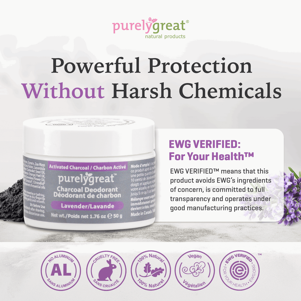 Lavender Charcoal Deodorant