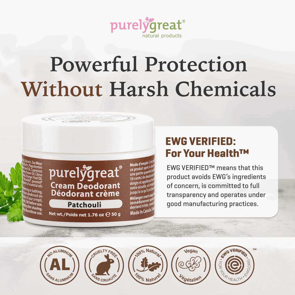 Patchouli Cream Deodorant